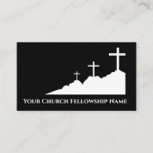 Carte De Visite Trois Croix sur Mound Logo2 Pasteur de l'église (Devant)