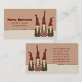 Carte De Visite Trois elfes sages, (Devant / Derrière)