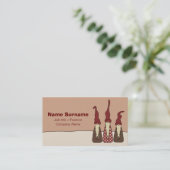 Carte De Visite Trois elfes sages, (Debout devant)