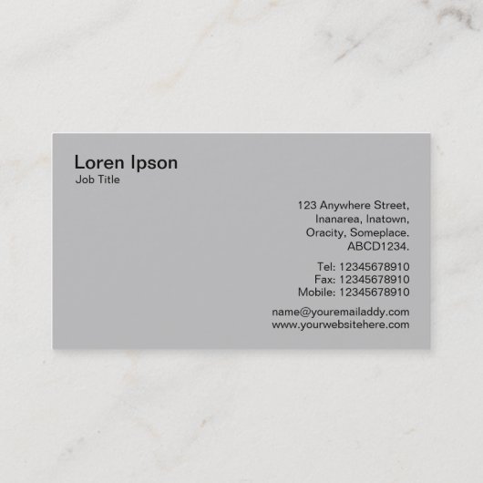 Carte De Visite Trois engrenages v3 - Grn, jaune, rouge (Dos)