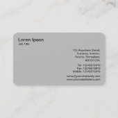 Carte De Visite Trois engrenages v3 - noir et blanc (Dos)