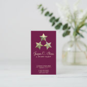 Carte De Visite Trois étoiles 3d (Debout devant)