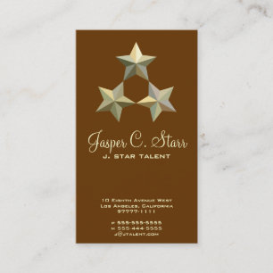 Carte De Visite Trois étoiles 3d