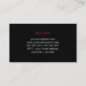 Carte De Visite Trois étoiles en noir arrière - plan Super CAR (Dos)