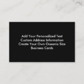 Carte De Visite Trois Hibiscus noirs Fleurs tropicales (Dos)