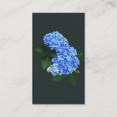 Carte De Visite Trois Hydrangea bleu (Dos)