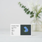 Carte De Visite Trois Hydrangeas Bleus (Debout devant)