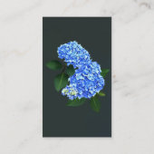 Carte De Visite Trois Hydrangeas Bleus (Dos)