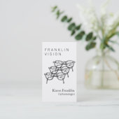 Carte De Visite Trois lunettes Vue optique (Debout devant)