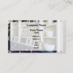 Carte De Visite Trois mortiers et pilons en pharmacie