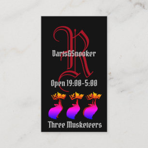 Carte De Visite Trois mousquetaires avec Knight Initial
