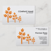 Carte De Visite Trois orangers (Devant / Derrière)