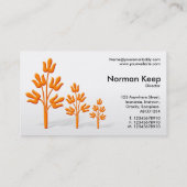 Carte De Visite Trois orangers (Dos)