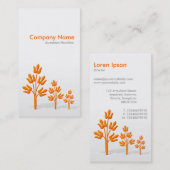 Carte De Visite Trois orangers (verticaux) (Devant / Derrière)