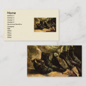 Carte De Visite Trois paires de chaussures de Vincent van Gogh (Devant / Derrière)