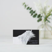 Carte De Visite Trois panneaux de la tête de cheval blanche (Debout devant)