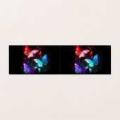 Carte De Visite Trois papillons brillants sur l'arrière - plan de  (Extérieur déplié)