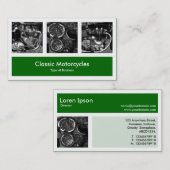 Carte De Visite Trois Photos Plus Un - Grass Vert (Devant / Derrière)