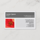 Carte De Visite Trois photos plus une - gris (Dos)