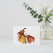 Carte De Visite Trois poires (Debout devant)