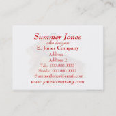 Carte De Visite Trois poires (Dos)