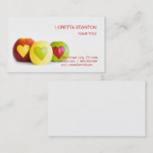 Carte De Visite Trois pommes (Devant / Derrière)