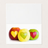 Carte De Visite Trois pommes (Extérieur déplié)