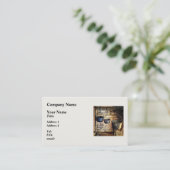 Carte De Visite Trois pots en cuisine coloniale (Debout devant)