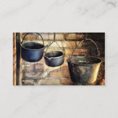 Carte De Visite Trois pots en cuisine coloniale (Dos)