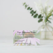 Carte De Visite Trois pourpre Coneflowers (Debout devant)