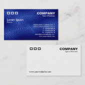 Carte De Visite Trois Rectangles - Pluie électrique bleu (Devant / Derrière)