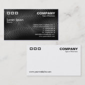 Carte De Visite Trois Rectangles - Pluie électrique gris foncé (Devant / Derrière)