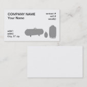Carte De Visite trois réservoirs de propane (Devant / Derrière)