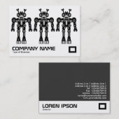 Carte De Visite Trois robots (Devant / Derrière)