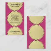 Carte De Visite Trois roues en cog - #C93476 Magenta (Devant / Derrière)