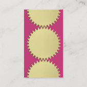 Carte De Visite Trois roues en cog - #C93476 Magenta (Dos)