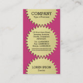 Carte De Visite Trois roues en cog - #C93476 Magenta (Devant)