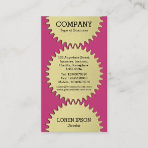 Carte De Visite Trois roues en cog - #C93476 Magenta