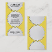 Carte De Visite Trois roulettes à roulettes - #F5DD4B | jaune (Devant / Derrière)