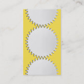 Carte De Visite Trois roulettes à roulettes - #F5DD4B | jaune (Dos)