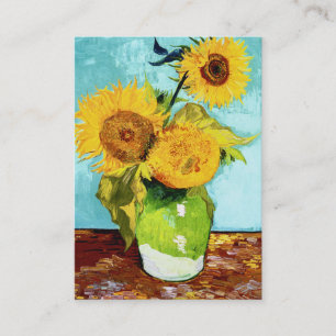 Carte De Visite Trois tournesols par Van Gogh potelé