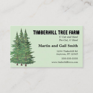 Carte De Visite Trois ventes d'arbres de la ferme d'arbres à feuil