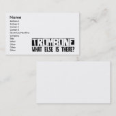 Carte De Visite Trombone quoi encore est là ? (Devant / Derrière)