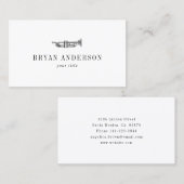 Carte De Visite Trompette (Devant / Derrière)