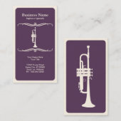Carte De Visite trompette de mod (Devant / Derrière)