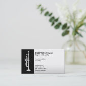 Carte De Visite trompette professionnelle (Debout devant)