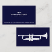 Carte De Visite trompette simple (Devant / Derrière)