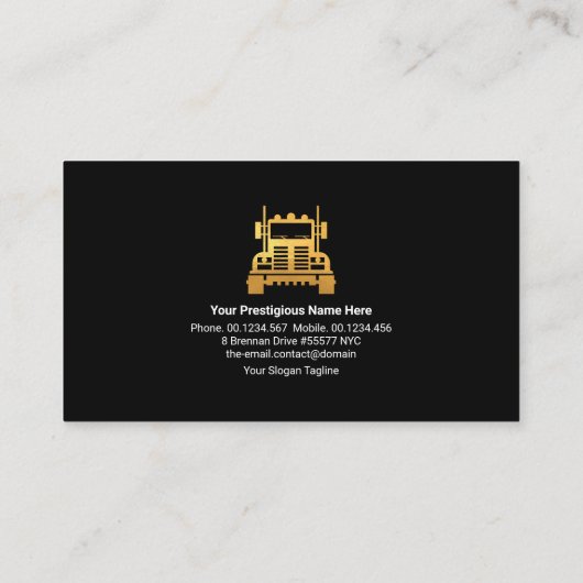 Carte De Visite Tronc d'or rétro intemporel simple (Dos)