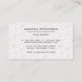 Carte De Visite Tronc géométrique géométrique tendance (Dos)