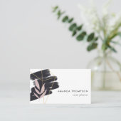 Carte De Visite Tronc géométrique tendance (Debout devant)